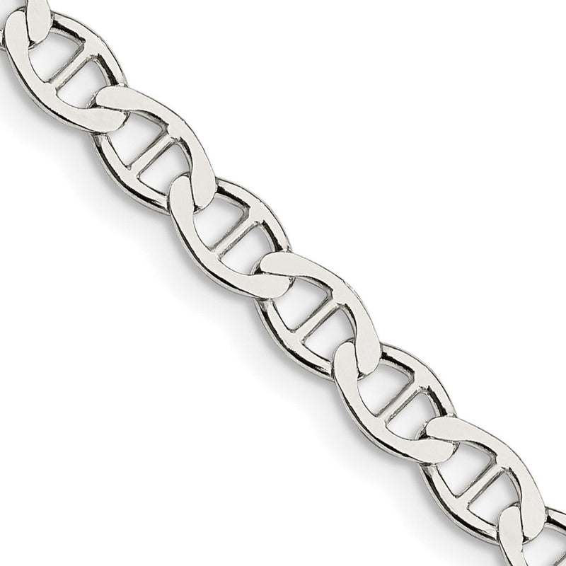 Sterlingsilber 4.75mm Flach Anker Halskette