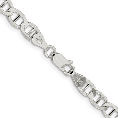 Sterlingsilber 5.7mm Flach Anker Halskette