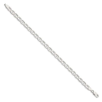 Sterlingsilber 5.7mm Flach Anker Gliederarmband