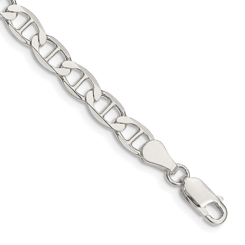 Sterlingsilber 5.7mm Flach Anker Gliederarmband