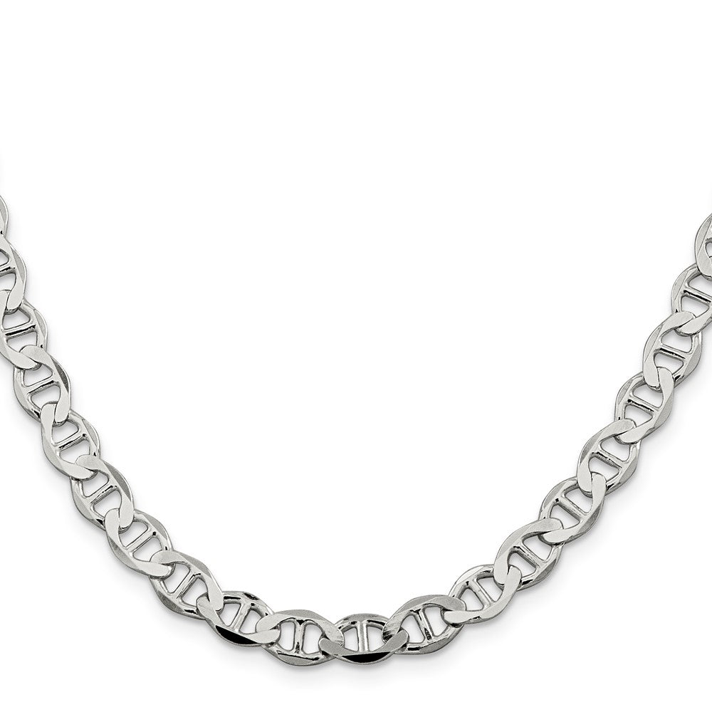 Sterlingsilber 7.1mm Flach Anker Halskette