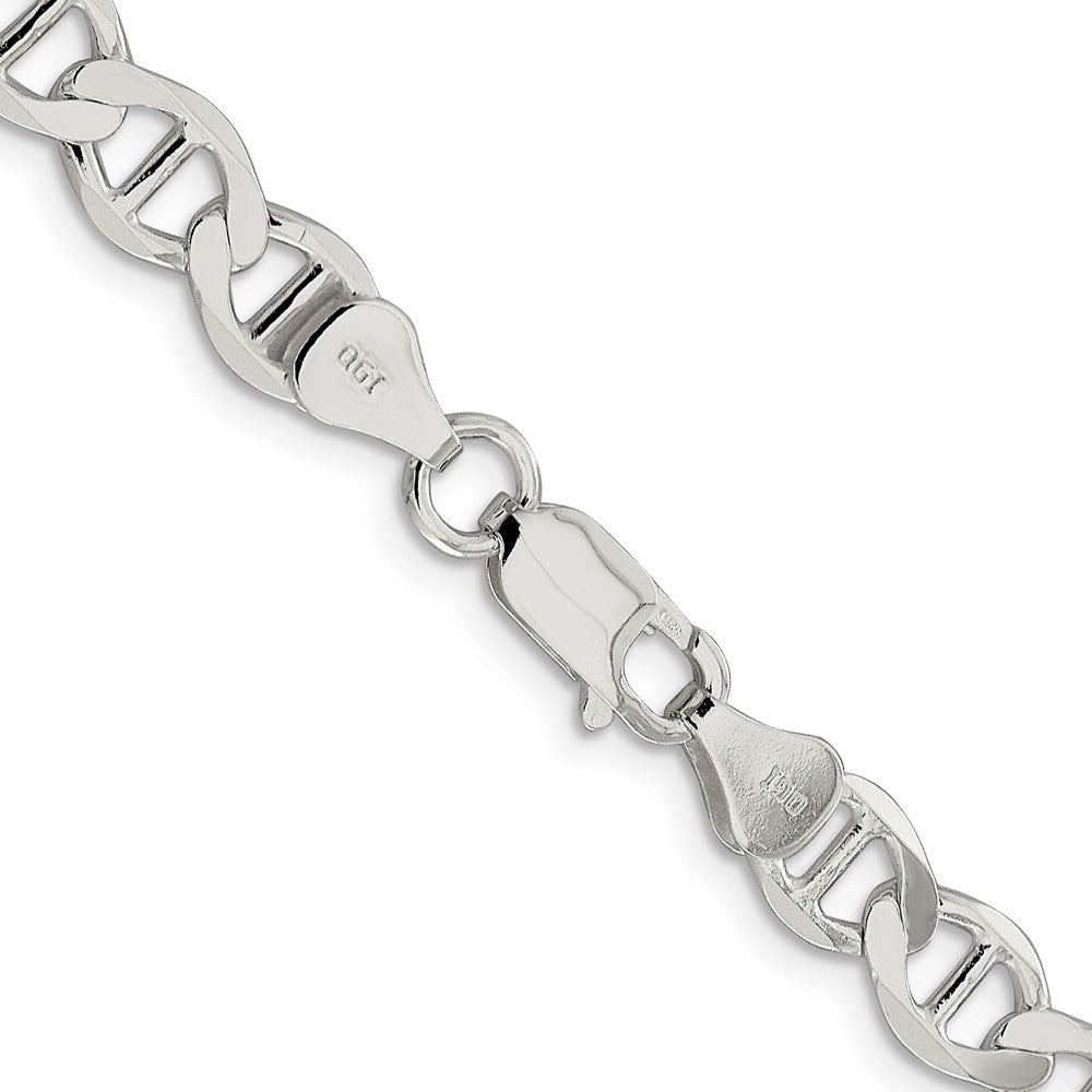 Sterlingsilber 7.1mm Flach Anker Halskette