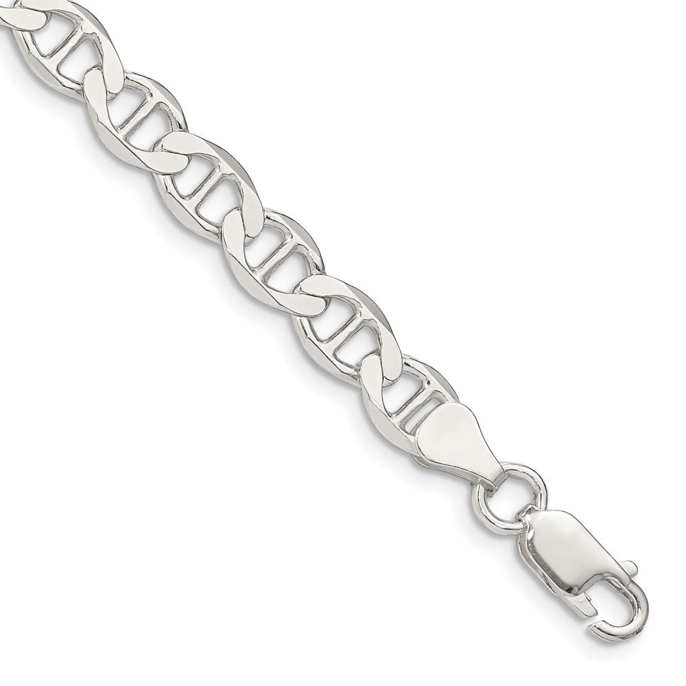 Sterlingsilber 7.1mm Flach Anker Gliederarmband