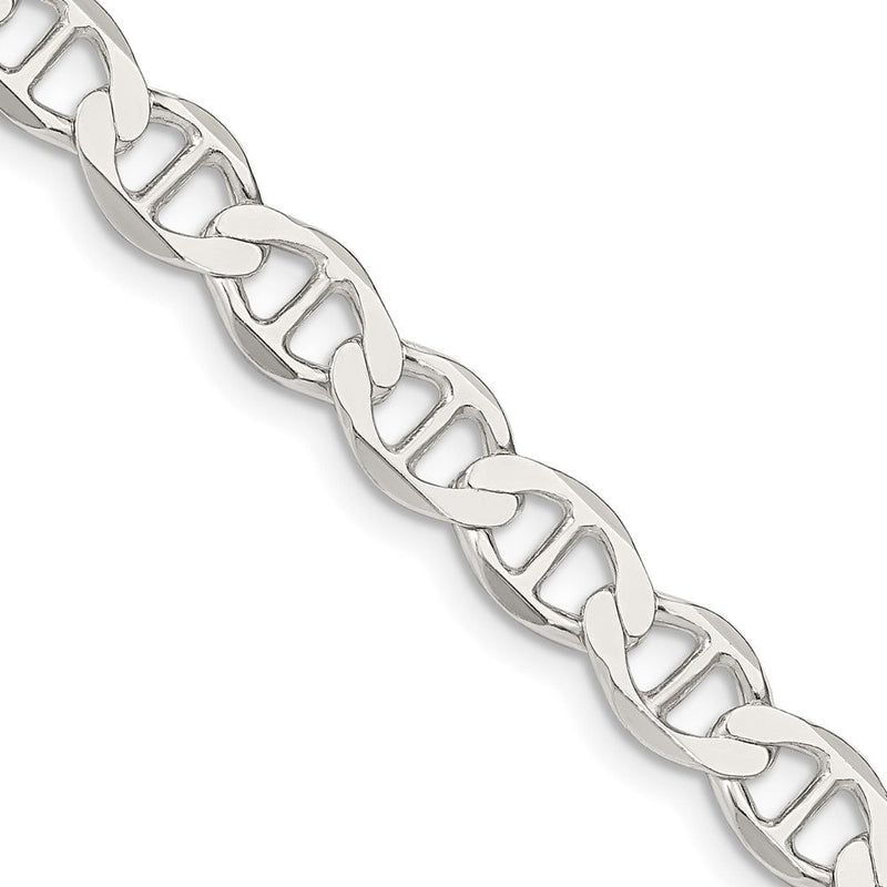 Sterlingsilber 7.1mm Flach Anker Halskette