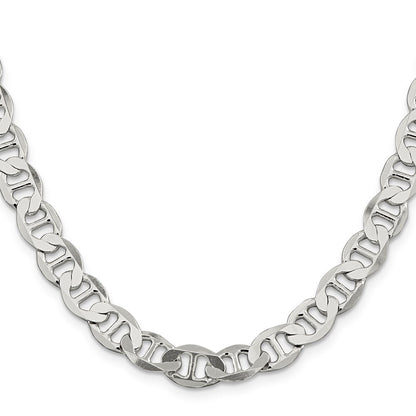 Sterlingsilber 8.9mm Flach Anker Halskette