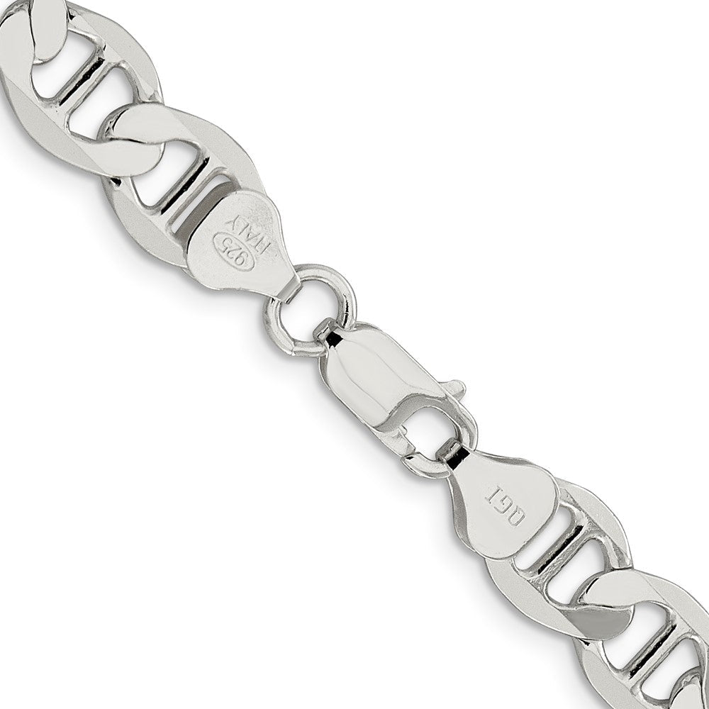 Sterlingsilber 8.9mm Flach Anker Halskette