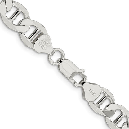 Sterlingsilber 8.9mm Flach Anker Halskette