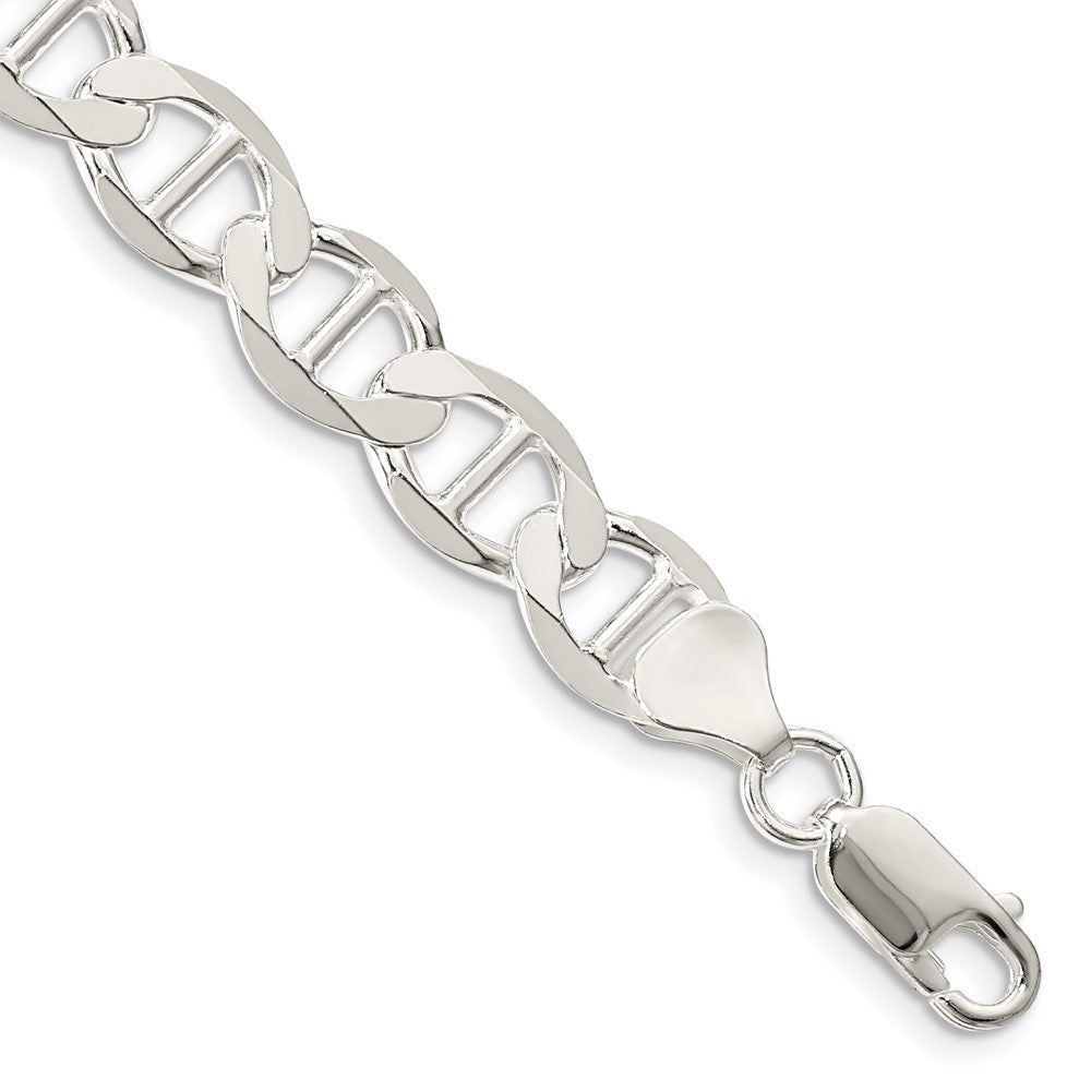 Sterlingsilber 8.9mm Flach Anker Gliederarmband