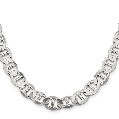 Sterlingsilber 9.95mm Flach Anker Halskette