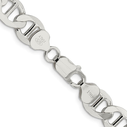 Sterlingsilber 9.95mm Flach Anker Halskette