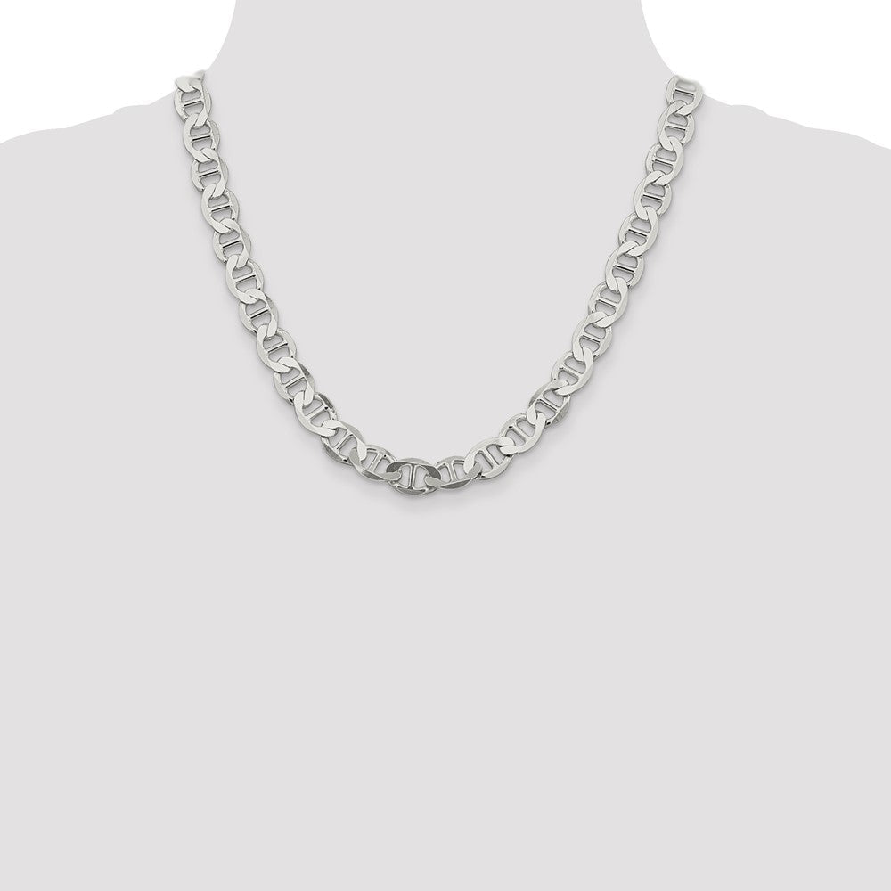 Sterlingsilber 9.95mm Flach Anker Halskette