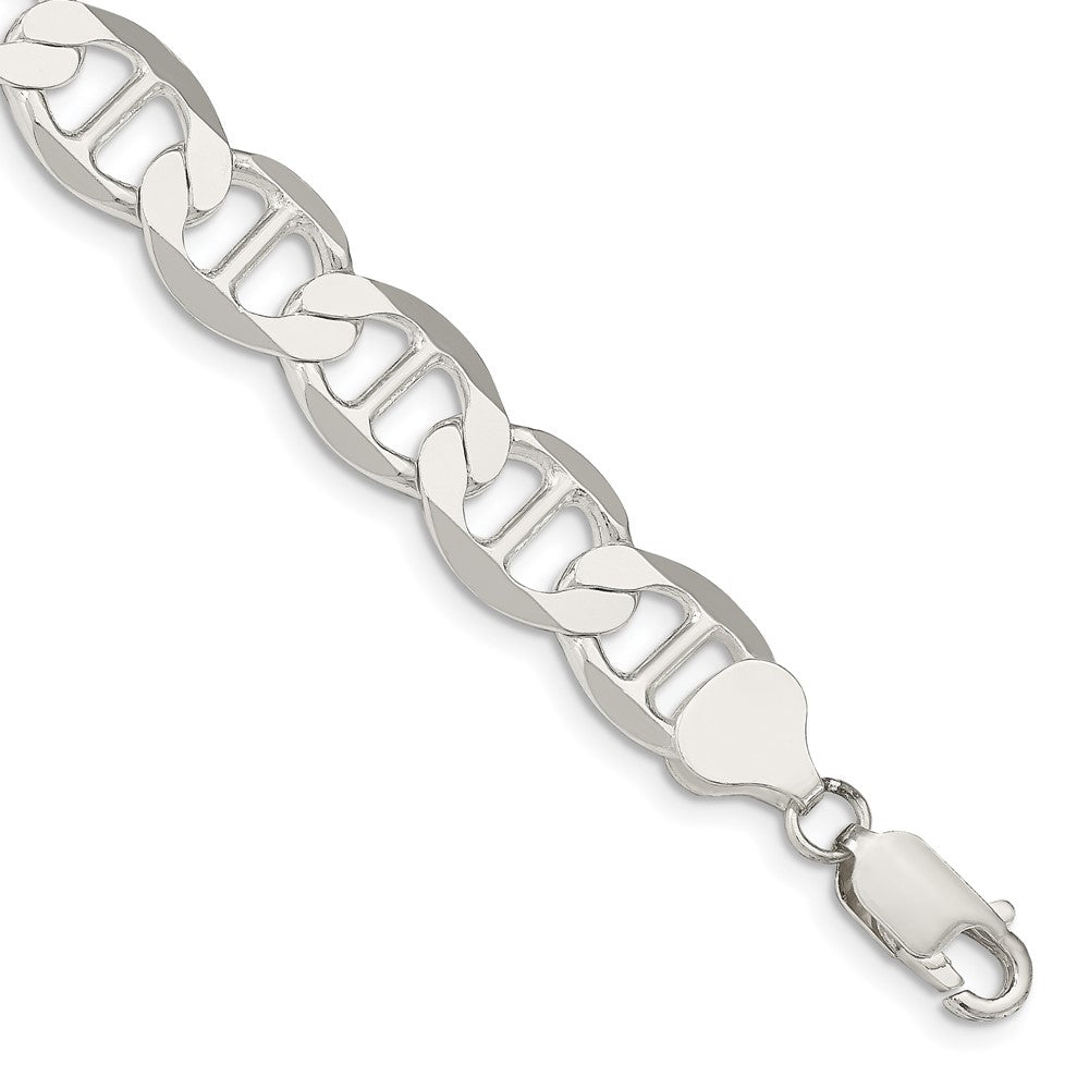 Sterlingsilber 9.95mm Flach Anker Gliederarmband