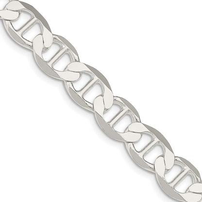 Sterlingsilber 9.95mm Flach Anker Halskette