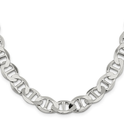 Sterlingsilber 12.3mm Flach Anker Halskette