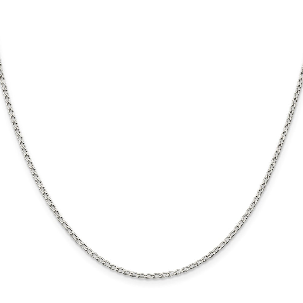 Sterlingsilber 1.5mm Offen Länglich Glieder Halskette