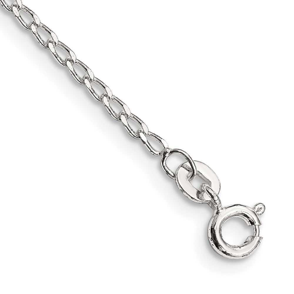Sterlingsilber 1.5mm Offen Länglich Glieder Kette Fußkettchen