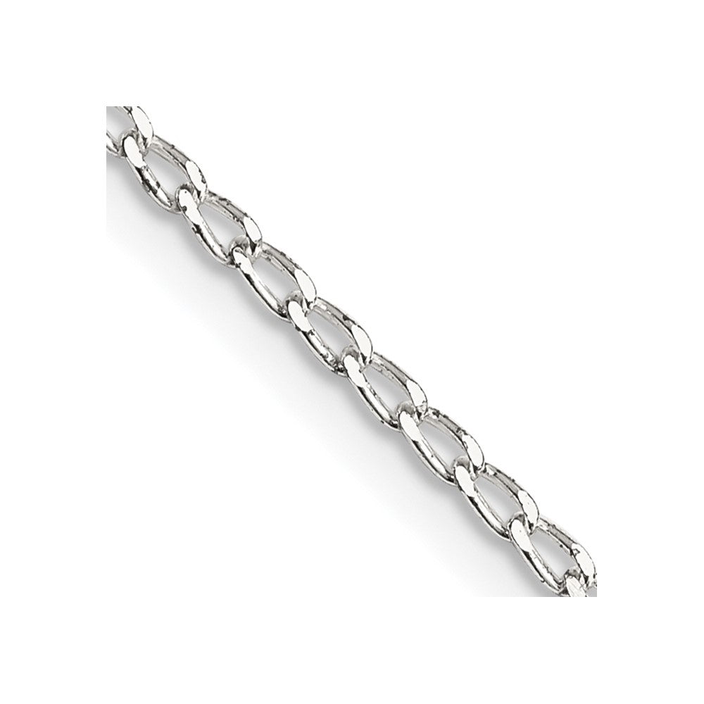 Sterlingsilber 1.5mm Offen Länglich Glieder Halskette