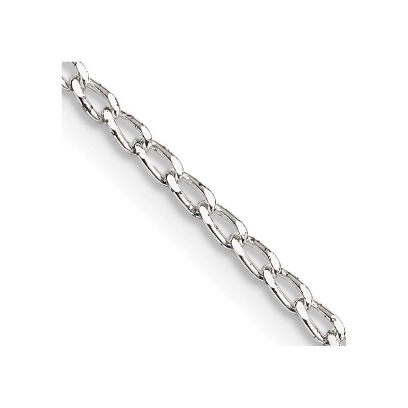 Sterlingsilber 1.5mm Offen Länglich Glieder Halskette