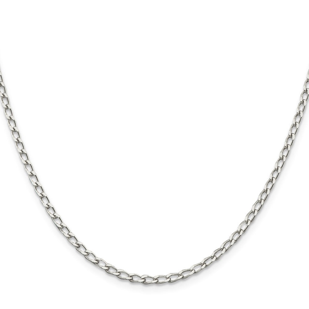 Sterlingsilber 2.8mm Offen Länglich Glieder Halskette