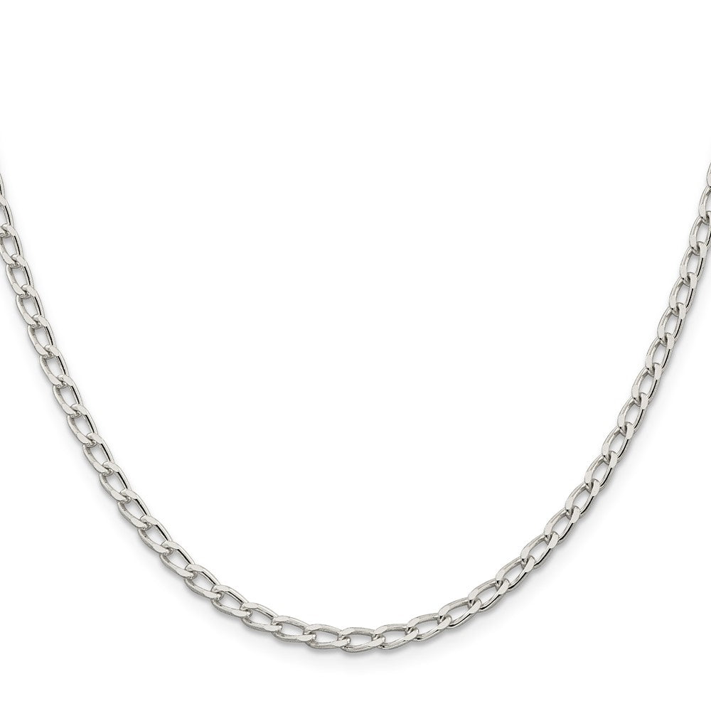 Sterlingsilber 3.2mm Offen Länglich Glieder Halskette
