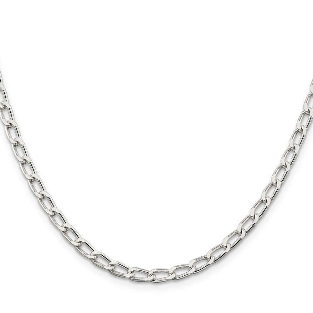 Sterlingsilber 4.3mm Offen Länglich Glieder Halskette