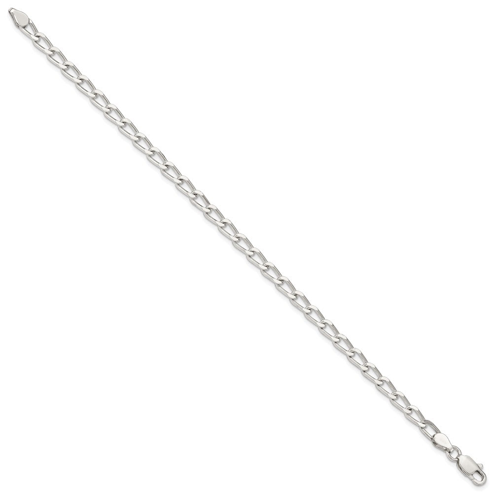 Sterlingsilber 4.3mm Offen Länglich Glieder Gliederarmband