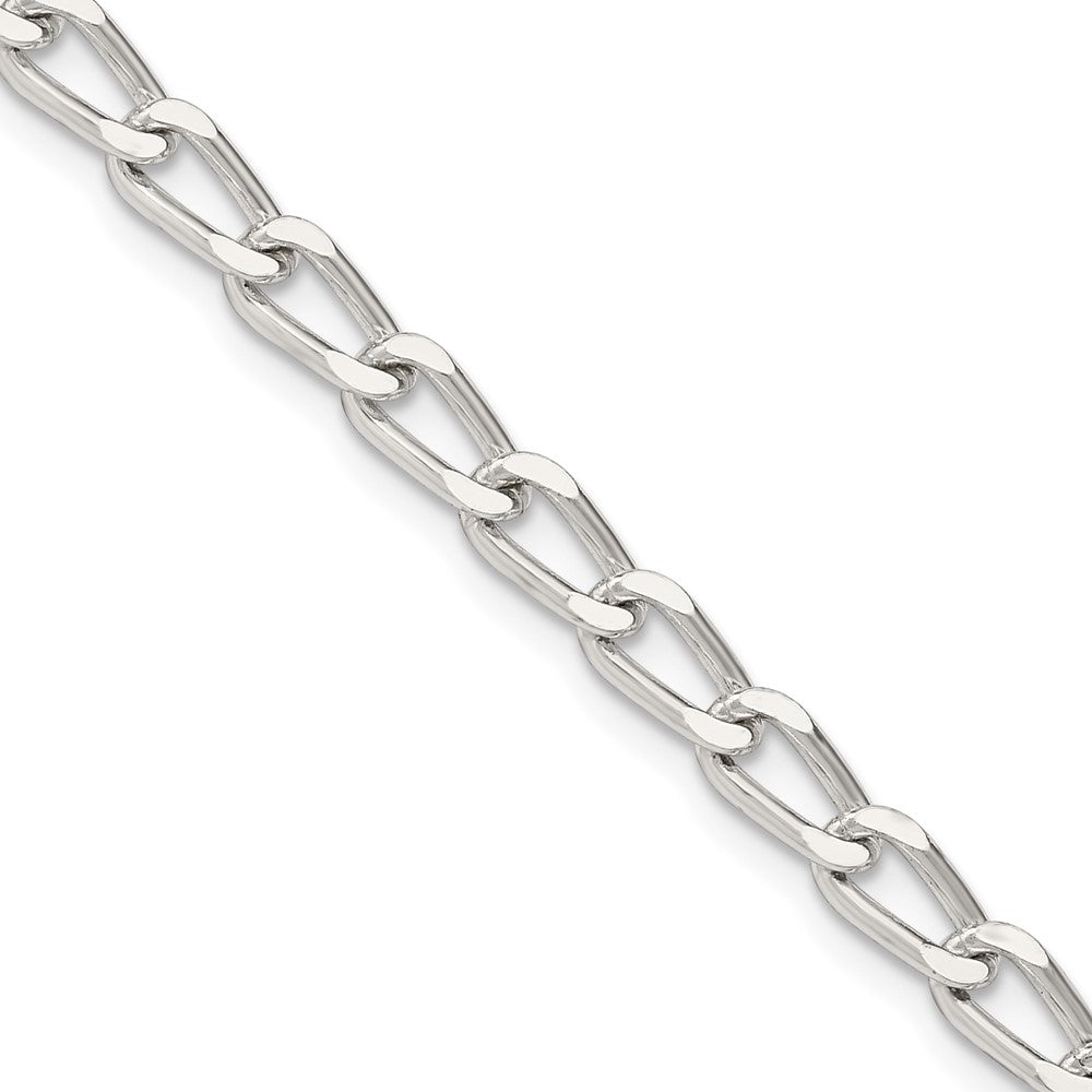 Sterlingsilber 4.3mm Offen Länglich Glieder Halskette