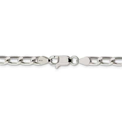 Sterlingsilber 5.1mm Offen Glieder Halskette