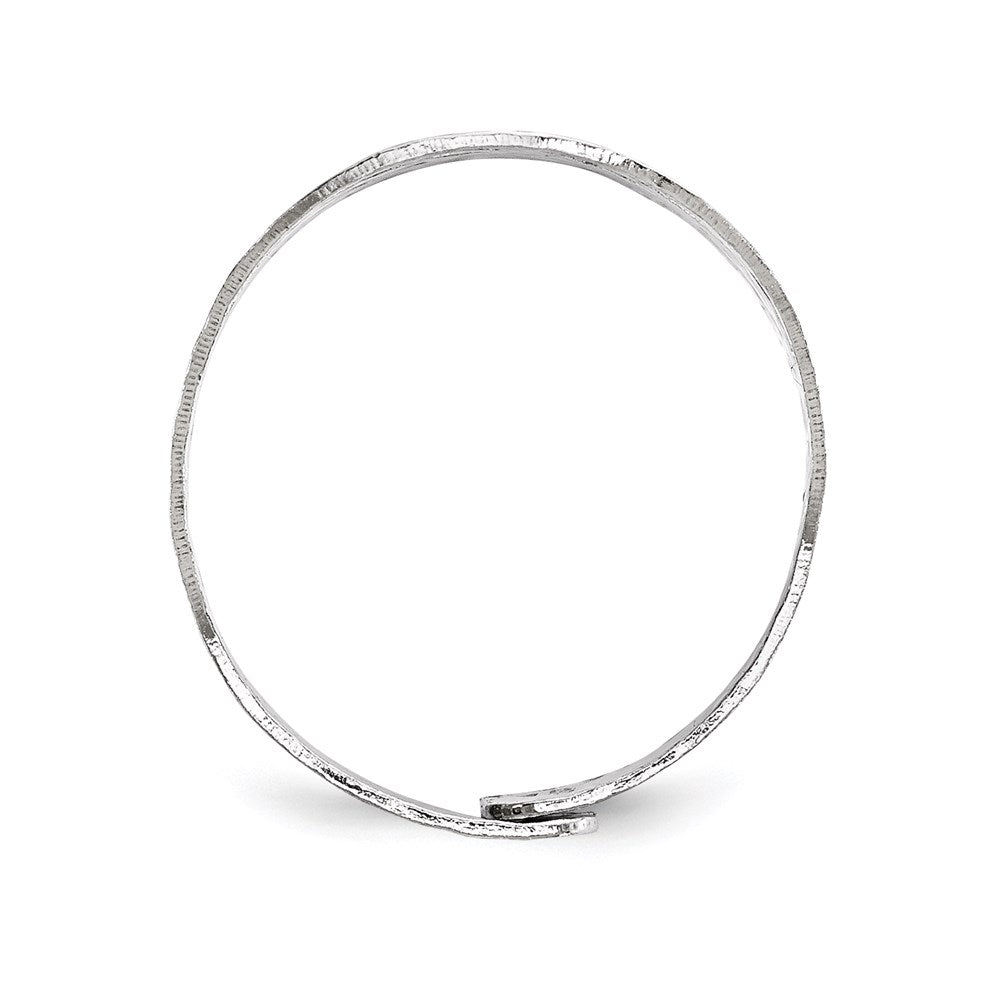 Sterlingsilber Rhodiniert Verstellbar Ring