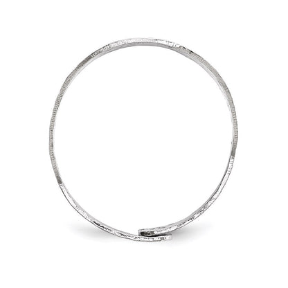 Sterlingsilber Rhodiniert Verstellbar Ring