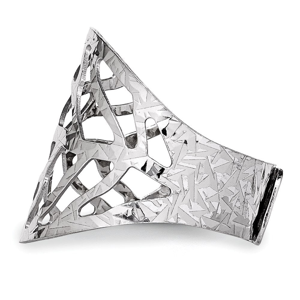 Sterlingsilber Rhodiniert Verstellbar Ring