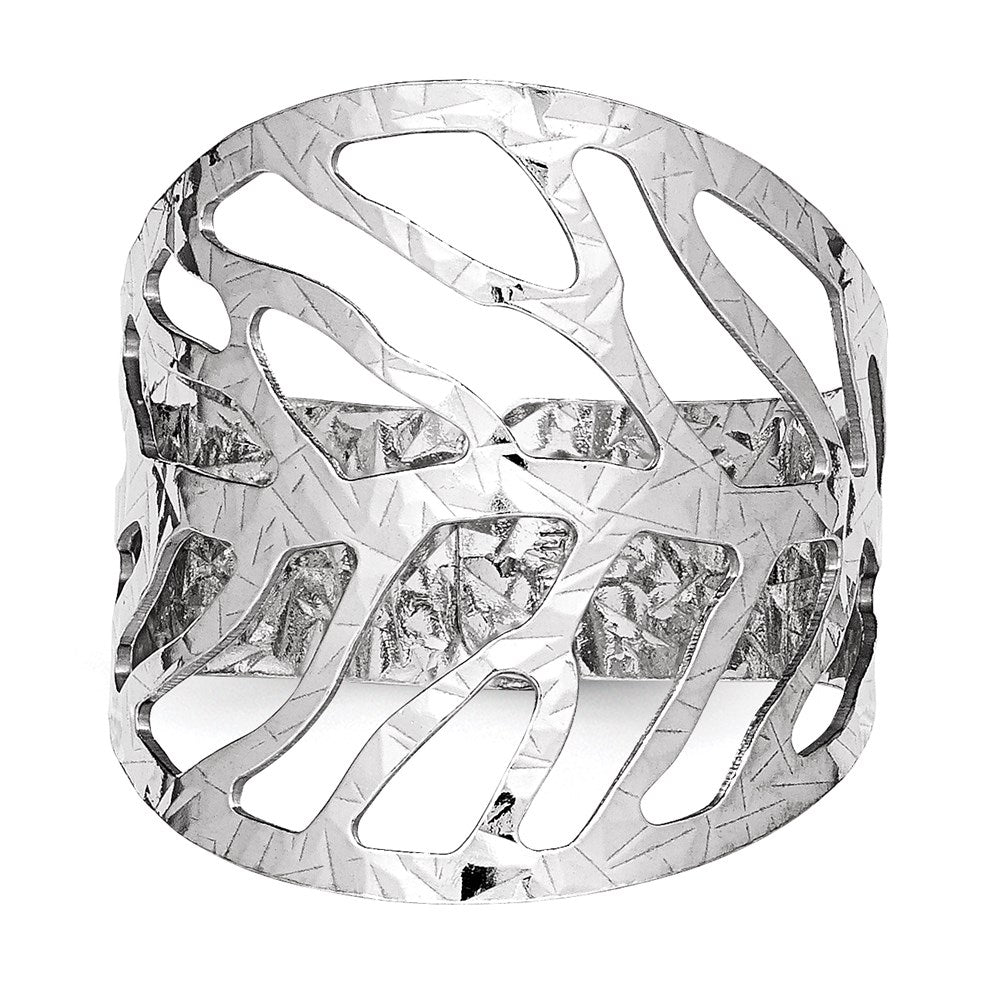 Sterlingsilber Rhodiniert Verstellbar Ring