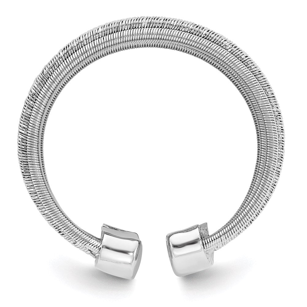 Sterlingsilber Rhodiniert Verstellbar Ring