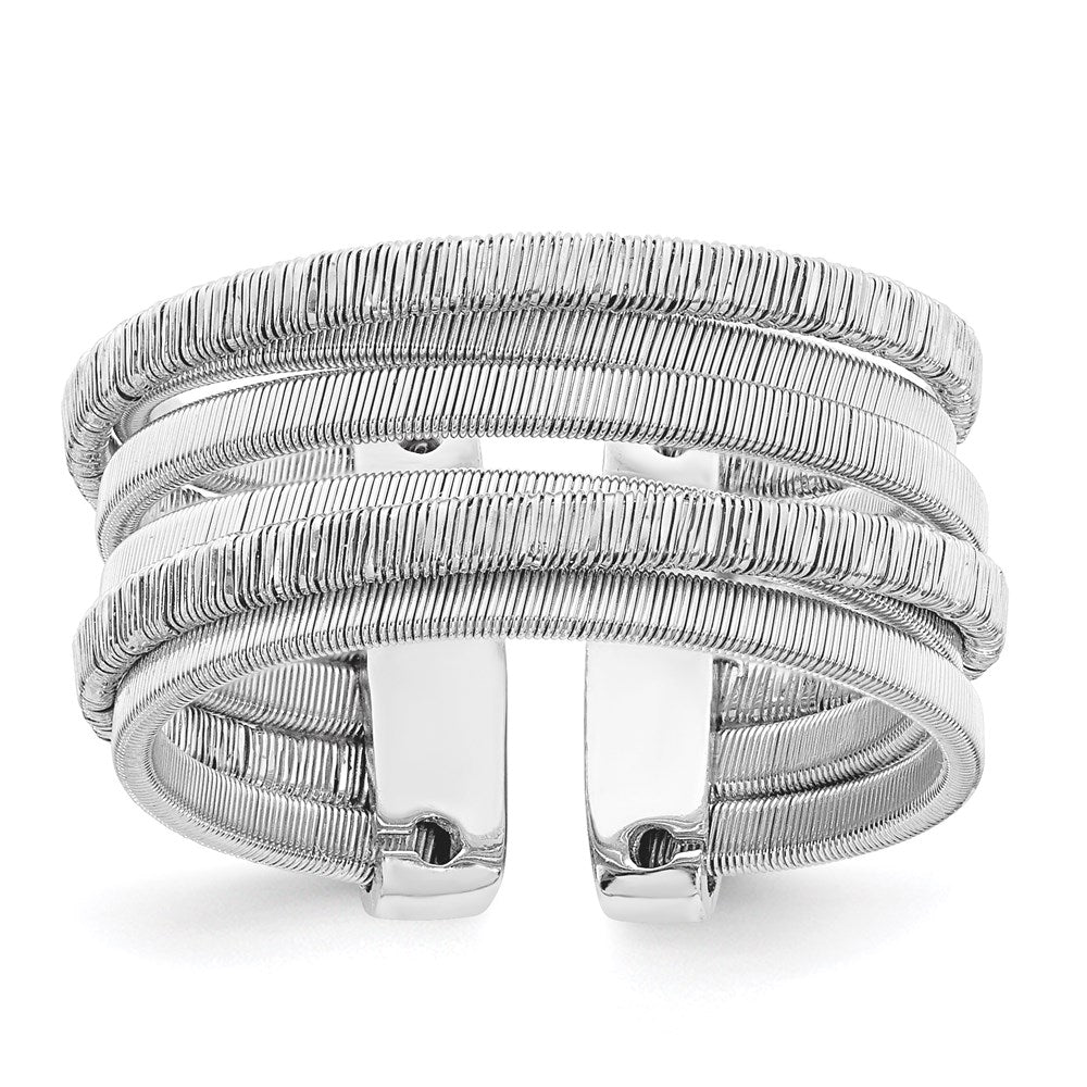 Sterlingsilber Rhodiniert Verstellbar Ring