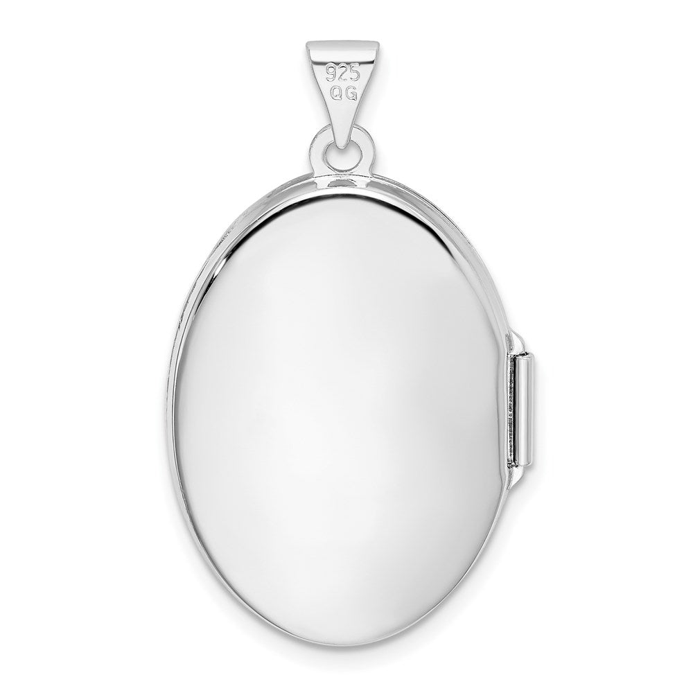 Sterlingsilber Rhodiniert Ranke Oval Medaillon