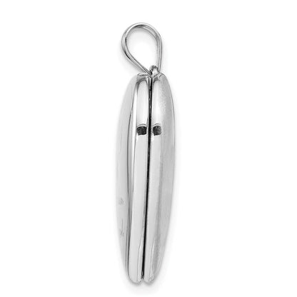 Sterlingsilber Rhodiniert Schutzengel Engel Ash Halter Herz Medaillon