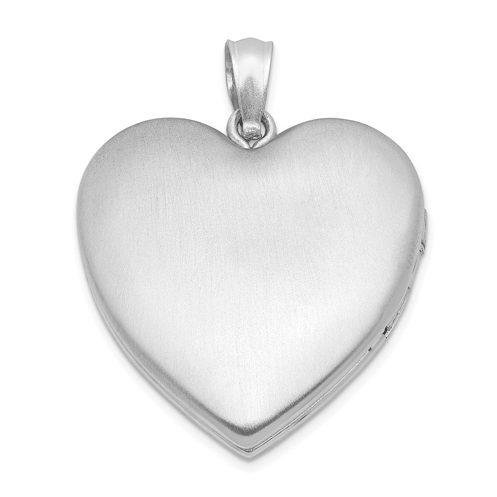Sterlingsilber Rhodiniert Schutzengel Engel Ash Halter Herz Medaillon