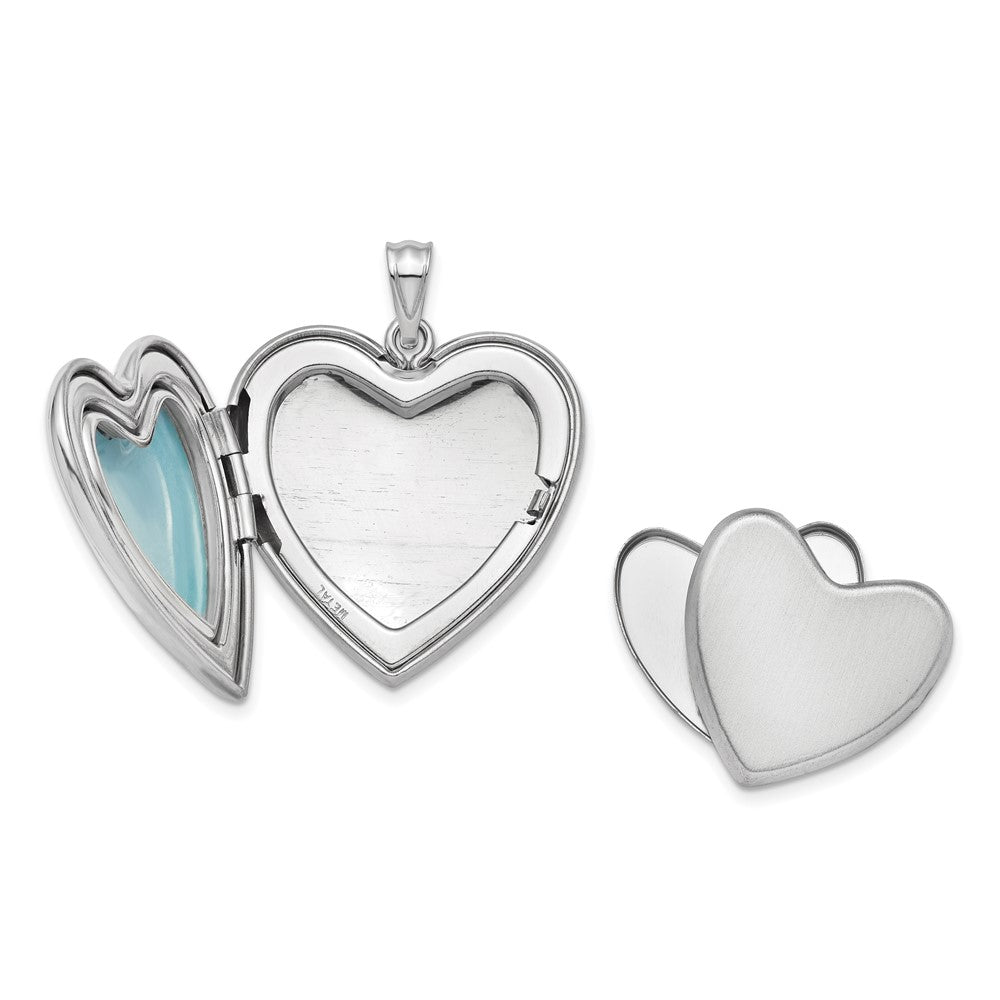 Sterlingsilber Rhodiniert Schutzengel Engel Ash Halter Herz Medaillon