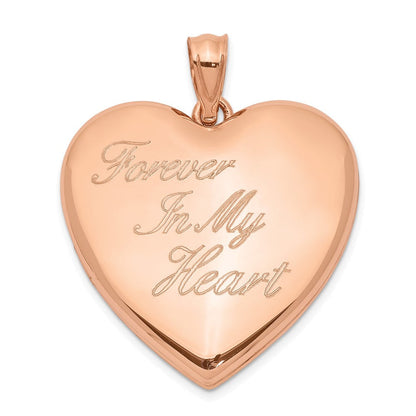 Sterlingsilber Roséfarben für Immer in My Herz Ash Halter Medaillon
