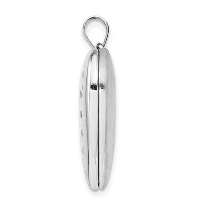 Sterlingsilber Rhodium-plate Immer auf My Mind Ash Halter Herz Medaillon