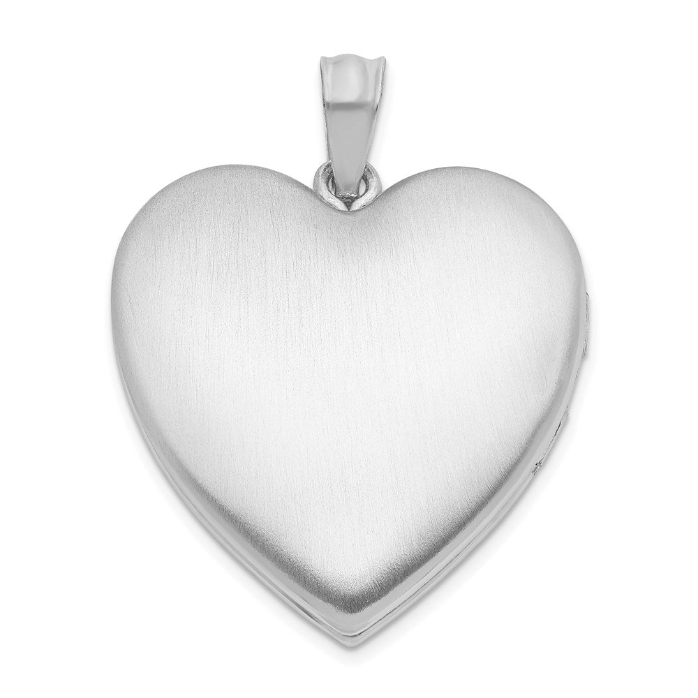 Sterlingsilber Rhodiniert Need You Close. Ash Halter Herz Medaillon
