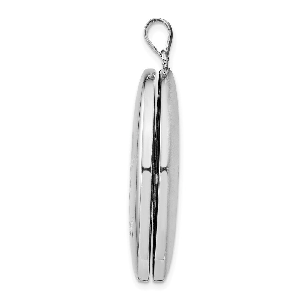 Sterlingsilber Rhodiniert für Immer in My Herz Ash Halter Oval Medaillon