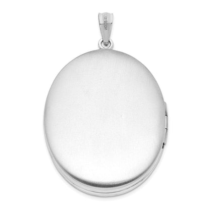 Sterlingsilber Rhodiniert für Immer in My Herz Ash Halter Oval Medaillon
