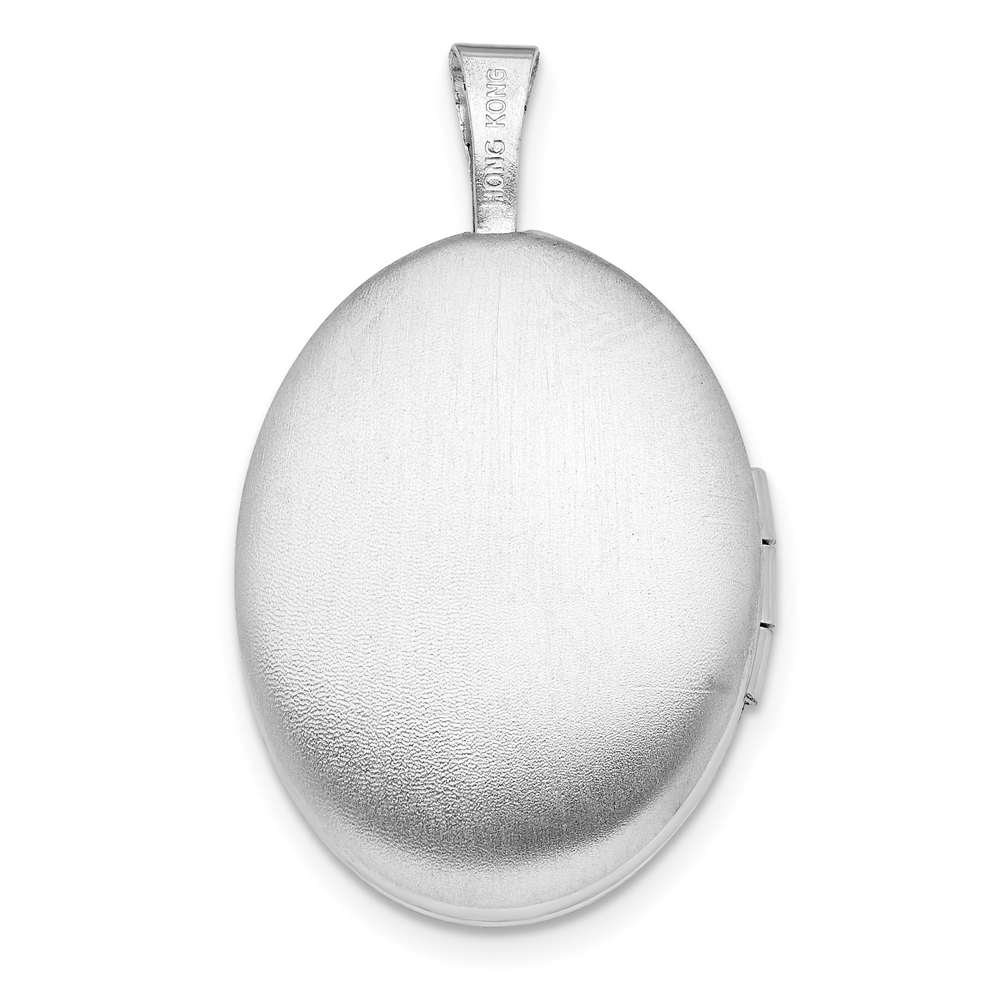 Sterlingsilber Rhodiniert Ranke Design 19x15mm Oval Medaillon