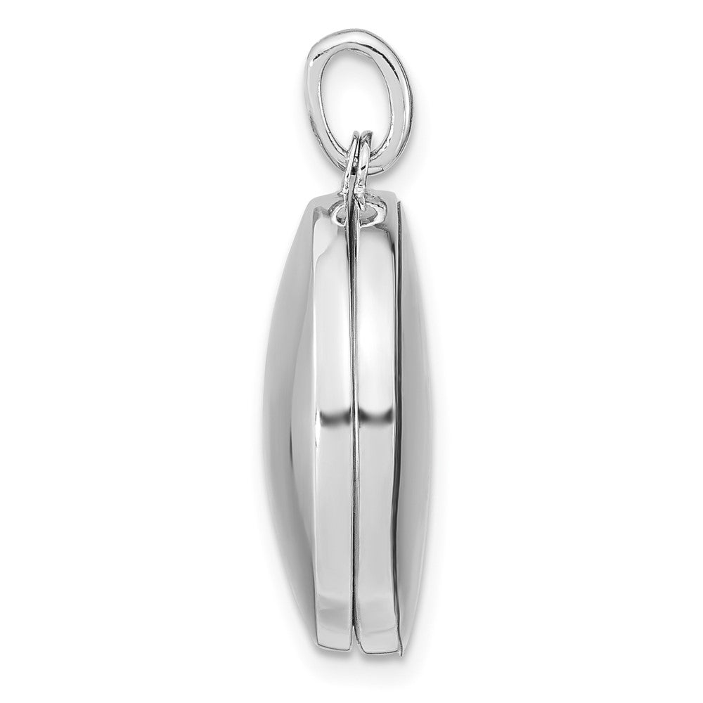 Sterlingsilber Rhodiniert Zirkonia Sterne 20mm Swing Medaillon