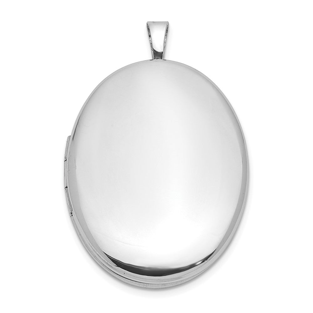 Sterlingsilber Rhodiniert Poliert 26x20mm Oval Ash Halter Medaillon