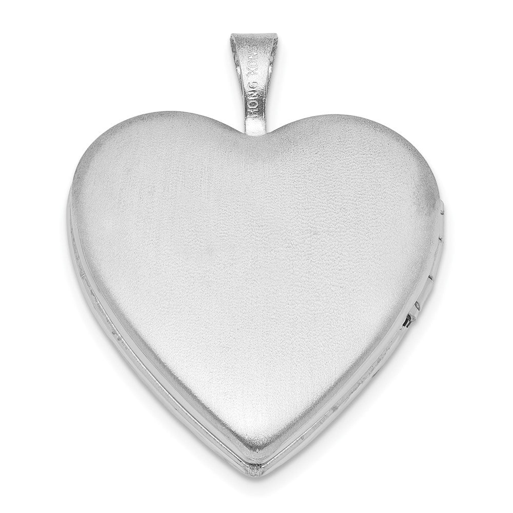 Sterlingsilber Rhodiniert My Engel Flügel 20mm Herz Medaillon