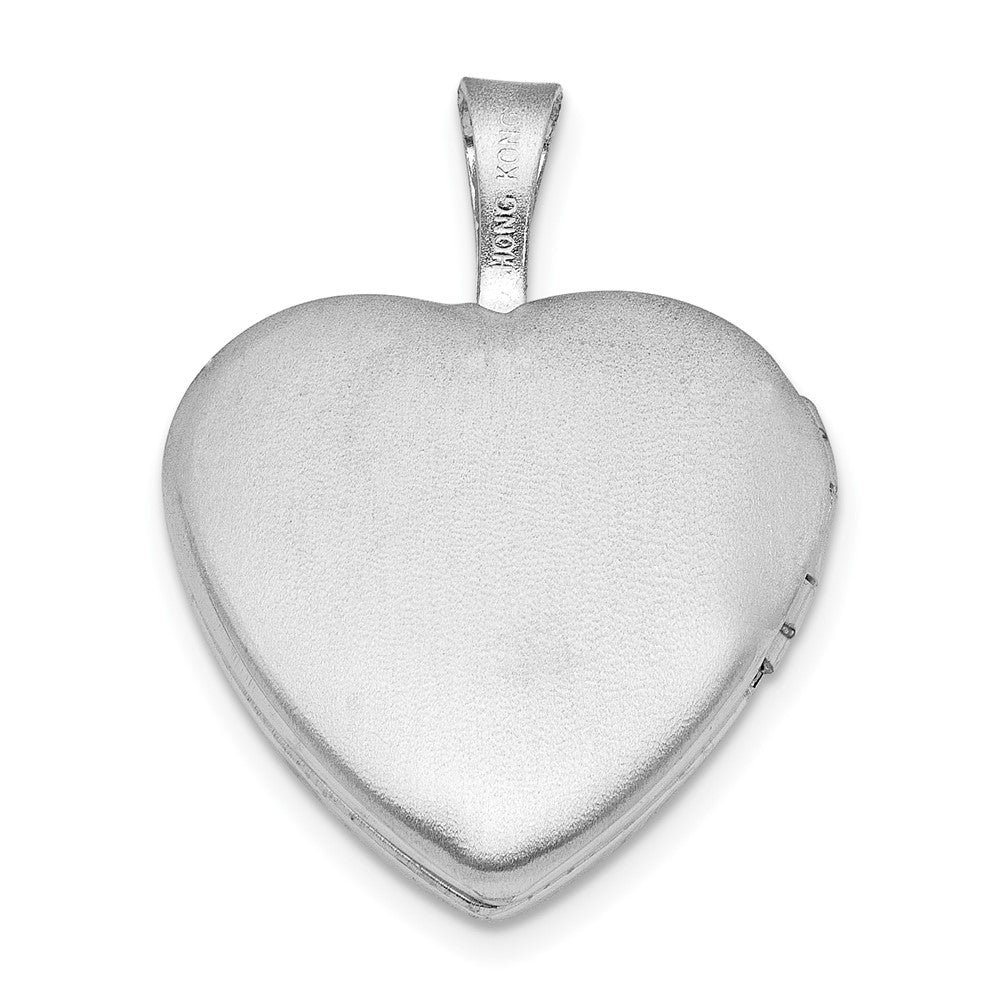 Sterlingsilber Rhodiniert You Are My Sunshine 16mm Herz Medaillon