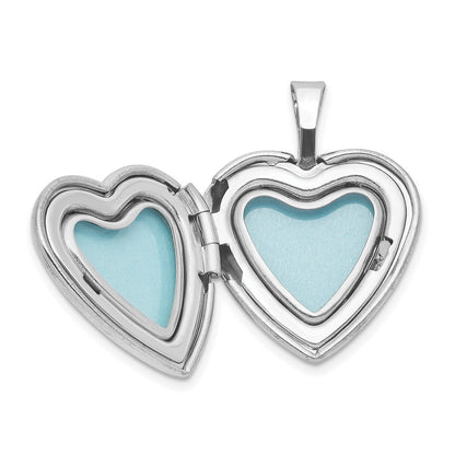 Sterlingsilber Rhodiniert You Are My Sunshine 16mm Herz Medaillon
