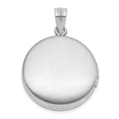 Sterlingsilber Rhodiniert Keltisch Knots 20mm Rund Medaillon